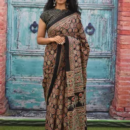 clothonus Ethnic Motifs Printed Pure Cotton Saree-picture-40