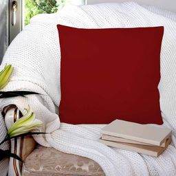 Kuber Industries Maroon 2 Pcs Microfiber Cotton Pre-Filled Cushions-12
