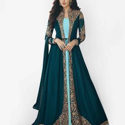 Divine International Trading Co Embroidered Semi-Stitched Dress Material-image-7