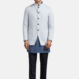 Blackberrys Mandarin Collar Sherwani With Trousers With Waistcoat-image-41