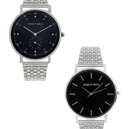 JOKER & WITCH Set Of 2 Jolly & Rancheer Stainless Steel Couple Watch Gift Set JWCW330-55