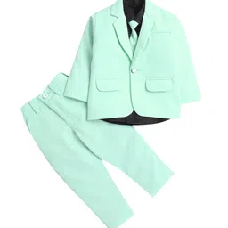 Lil homies Boys Notched Lapel Collar Single Breasted Pure Cotton 2 Piece Party Suit-picture-32