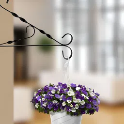 GARDEN DECO Black Twist Wave Wall Bracket-40