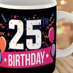 Keviv White & Black Text or Slogans Printed Ceramic Glossy Mug 325 ml-image-72