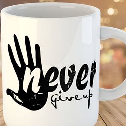 Keviv White & Black Text or Slogans Printed Ceramic Glossy Mug 325 ml-image-31
