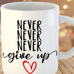 Keviv White & Black Text or Slogans Printed Ceramic Glossy Mug 325 ml-image-30