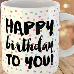 Keviv White & Black Text or Slogans Printed Ceramic Glossy Mug 325 ml-image-46