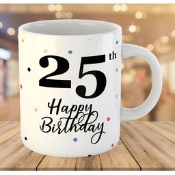Keviv White & Black Text or Slogans Printed Ceramic Glossy Mug 325 ml-image-73
