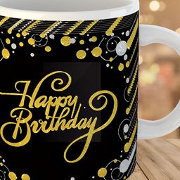 Keviv White & Black Text or Slogans Printed Ceramic Glossy Mug 325 ml-image-58