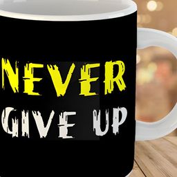 Keviv Black & White Text or Slogans Printed Ceramic Glossy Mug 325 ml-image-12