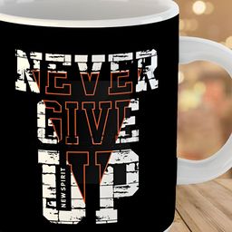 Keviv Black & White Text or Slogans Printed Ceramic Glossy Mug 325 ml-image-25