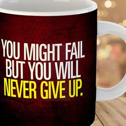 Keviv Black & White Text or Slogans Printed Ceramic Glossy Mug 325 ml-image-28