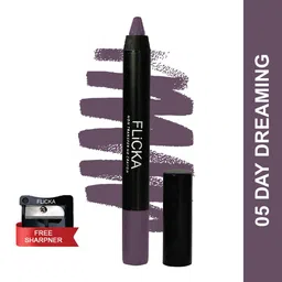 FLiCKA Lasting Lipsence Non Transfer HD Crayon Lipstick with Sharpener 10g - 05-image-92