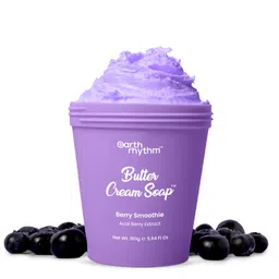Earth Rhythm Berry Smoothie Butter Cream Soap with Acai Berry & Shea Butter - 160g-45