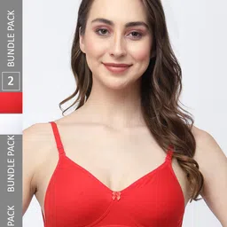 College Girl Pack Of 2 All Day Comfort Full Coverage Cotton T-shirt Bra-picture-22