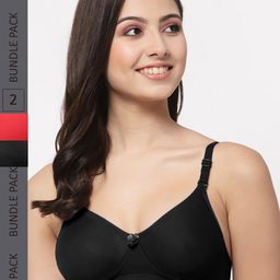 College Girl Pack Of 2 Cotton Lightly Padded Non-Wired Bra-31