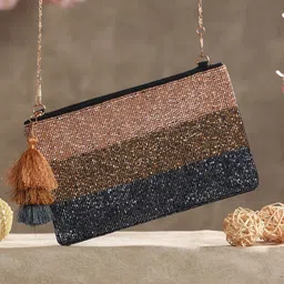 Priyaasi Embellished Structured Sling Bag-7