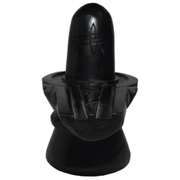 Avinash Handicrafts Black Marble Shiva Linga Religious Idol Showpiece-image-63