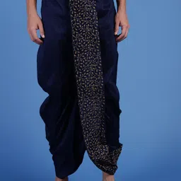 Sanwara Embroidered Art Silk Dhotis-image-110