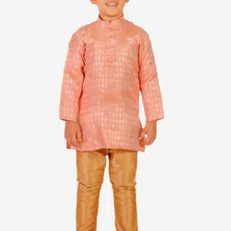 Pro-Ethic STYLE DEVELOPER Boys Ethnic Motifs Printed Kurta with Churidar-image-50
