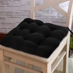 Kuber Industries Black 2 Pieces Microfiber Cotton Chair Pads-image-17