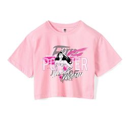 Wear Your Mind Girls Typography Printed Printed Pure Cotton Boxy T-shirt-picture-22