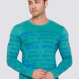 Being Human Slim Fit Typography Printed Round Neck T-shirt-image-19