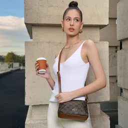 Lavie Topmo Brown Printed Trendy Sling Bag-45