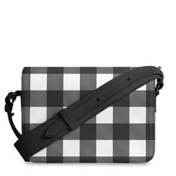 DailyObjects Black Checked PU Structured Sling Bag-picture-16