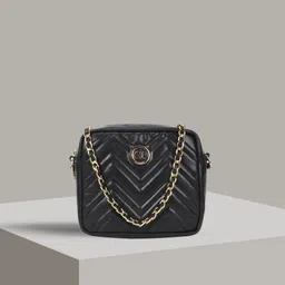 Carlton London Textured Structured Sling Bag-15