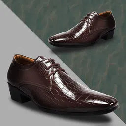 Bxxy Men Pointed Toe Elevator Formal Derbys-picture-14