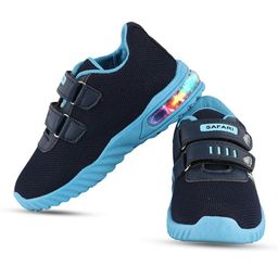 BAESD Boys HUNTER Textured Anti-Skid Sole Waterproof LED Velcro Sneakers-34