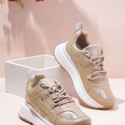 DressBerry Women Colourblocked & Textured Sneakers-44