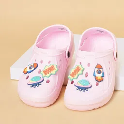 Pantaloons Junior Girls Self Design Applique Detail Clogs-image-6