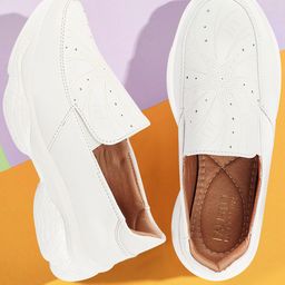 FAUSTO Women Perforated Lightweight Slip On Sneakers-image-87
