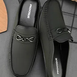 Provogue Men Round Toe Comfort Open Loafers-image-3