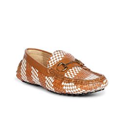 Saint G Women Textured Leather Driving Shoes-image-65