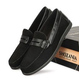 SHOZANIA Men Leather Penny Loafers-13