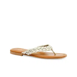 Eske Women Silver-Toned Open Toe Flats-image-96