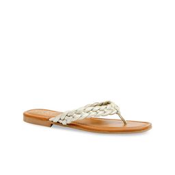 Eske Women Silver-Toned Textured Open Toe Flats-4