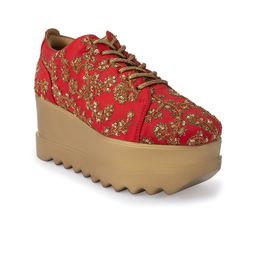 Anaar Women Heirloom Signature Embellished Lightweight Flatform Sneakers-picture-55