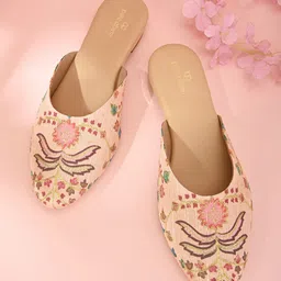 pelle albero Printed Block Heel Mules-4
