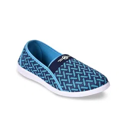 Ajanta Women Woven Design Lightweight Comfort Insole Contrast Sole Slip-On Sneakers-image-80