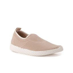 Bata Women Brown Striped Slip-On Sneakers-image-52
