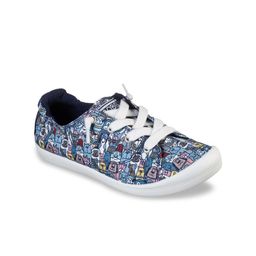 Skechers Women White & Blue Printed Sneakers-31