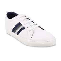 Mochi Men White Striped Sneakers-image-18