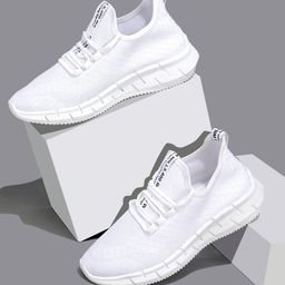 RapidBox Men Textured Mesh Sneakers-picture-8