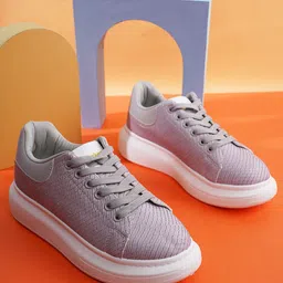 ICONICS Women Textured Sneakers-22