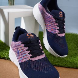 Carlton London sports Women Navy Blue Woven Design Sneakers-image-35