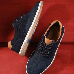 Overdrive Men Textured Lightweight Lace Up Sneakers-image-17